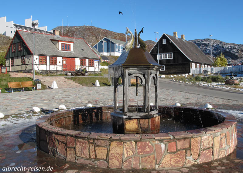 Springbrunnen in Qaqortoq
